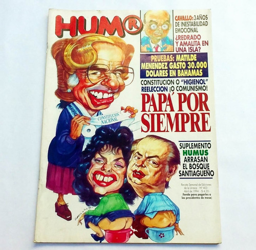 Revista Humor N° 403 - Abril 1994 * Patricia Bullrich Pino