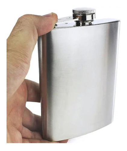 Porta Bebida Cantil Inox Whisky Bolso Lata Água Squeeze Suco