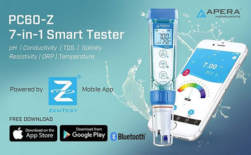 Medidor De Ph Conductividad Tds Sal Resistividad Temp 7 En 1