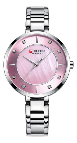 Reloj De Cuarzo Impermeable Curren 9051 Para Mujer