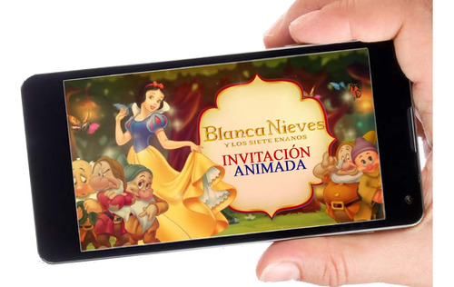 Invitación Animada Blanca Nieves