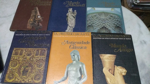 Enciclopédia  O Mundo Da Arte  Lote Com 6 Volumes