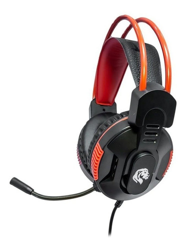 Fone Headset Gamer Com Microfone Fone Ouvido Led Rgb Cor Preto