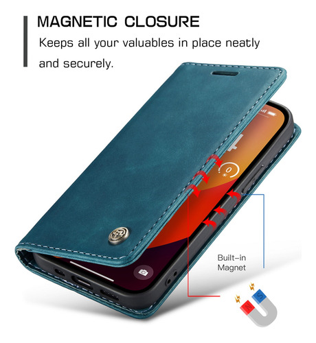 Funda De Cuero Tipo Billetera Con Ranura For Tarjetas For Samsung A06