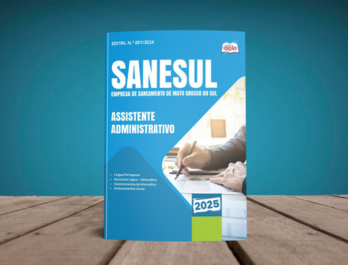 Apostila Assistente Administrativo - Sanesul Ms 2024 - Editora Opção