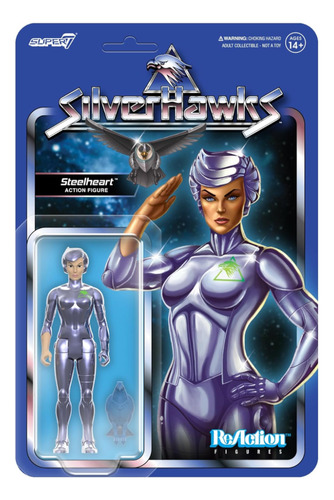 Super7 Reaction Silverhawks Halcones Galacticos Steelheart