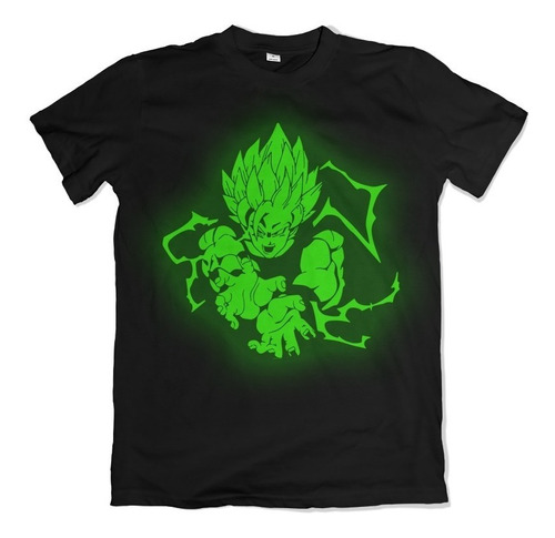 Remera Chicos Goku Sayayin Dragon Ball Z Brilla Oscuridad