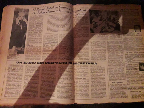 Diario Clarín Leloir Premio Nobel Química 28 Octubre De 1970 (Usado)