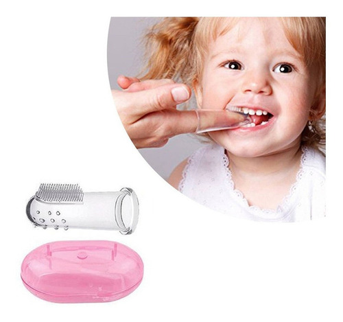 Kit de cuidado para bebês KaBaby Massageador Gengiva Bebe Infantil Dentinhos rosa - x 2