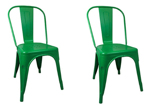 Kit 2 Cadeiras Design Tolix Iron Industrial/rústica/ferro 