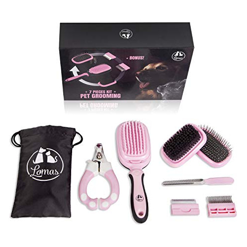 Kit De Aseo Profesional Gatos Y Perros (rosa)