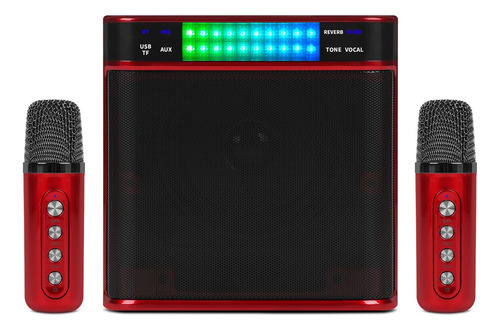 Xtuga Ys223 Micrófonos Inalámbrico Altavoz Bluetooth Con Led