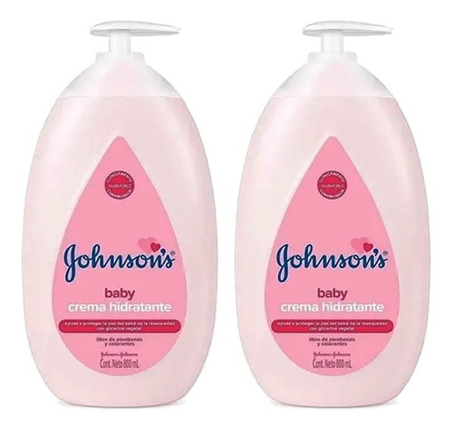 Crema Hidratante Johnson Baby 800ml X 2 - mL a $50