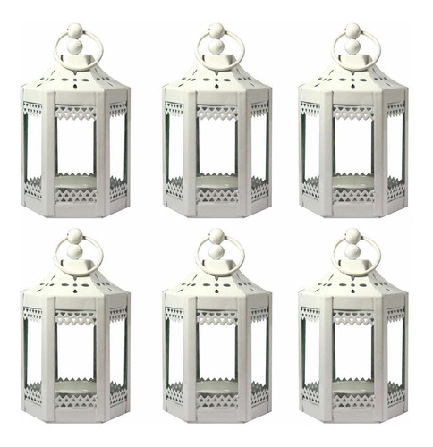 Vela Lanterns Mini Faroles Decorativos De Metal De 4.5 Pulga