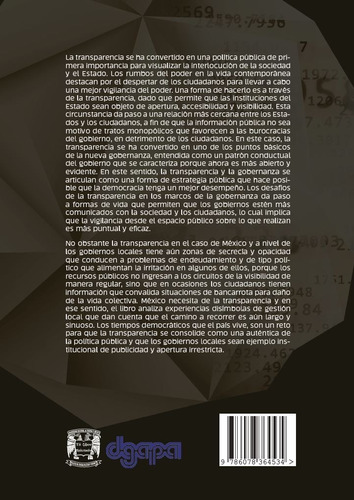Imagen 2 de 4 de Transparencia Y Gobernanza En Los Gobiernos Locales En Méx.