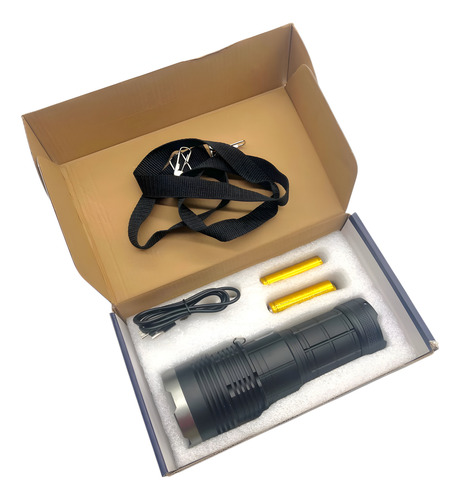 Lampara Super Potente Power Bank Linterna Led Super Zoom
