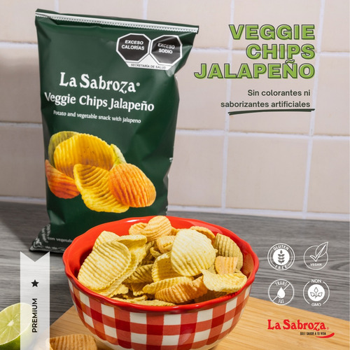 Veggie Chips Jalapeño 95gr 15 Pack