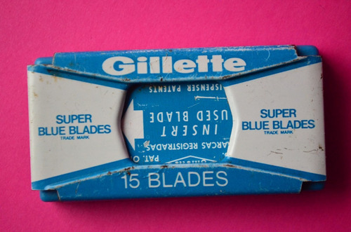 Antiguo - Vintage - Porta Hojas De Afeitar Gillette -