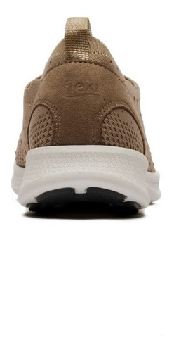 Imagen 5 de 6 de Calzado Tenis Flexi 101309 Beige Elástico Cómodo Ligero