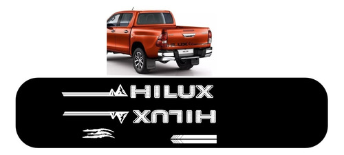 Par Sticker Franjas Laterales Hilux Camionetas Toyota Revo V