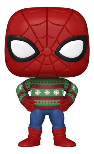 Funko Pop Spiderman Sueter De Navidad #1284 Marvel Holliday (Usado)