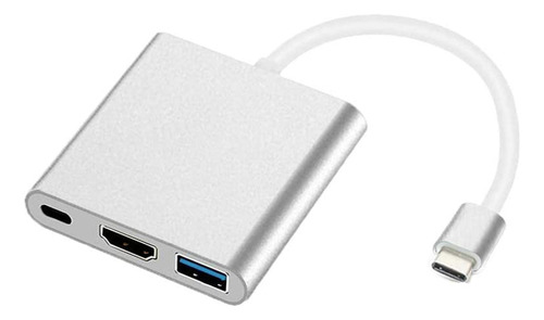 Adaptador Usb C A Adaptador, Usb C Multipuerto 3 En 1 A 4k H