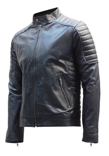 Campera Rider Clásica Cuero Vacuno Liam Leather