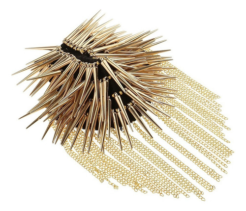 Charretera Epaulet Con Borlas De Cadena Remaches Estilo Rock