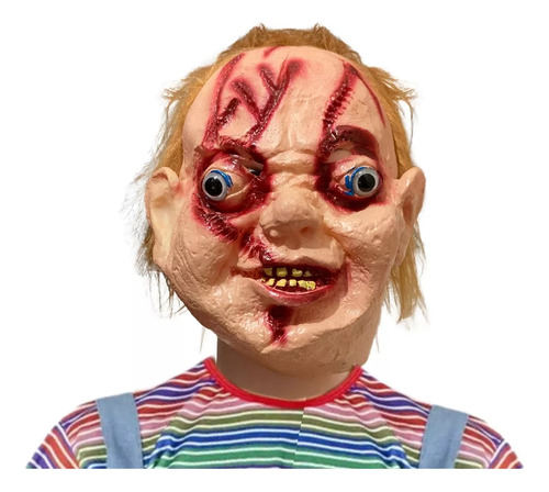 Máscara Chucky Boneco Brinquedo Assassino Festa Halloween Cor Bege
