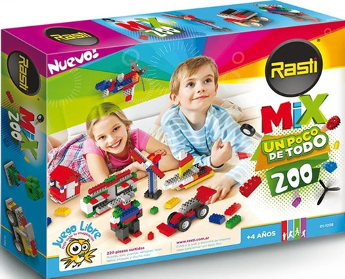 Rasti Mix 200 Piezas Bloques  Sheshu Toys 