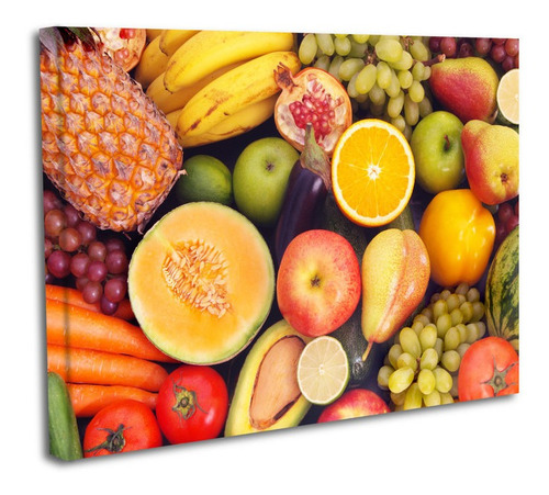 Cuadro Lienzo Canvas 50x60cm Fotografia Frutas Y Verduras