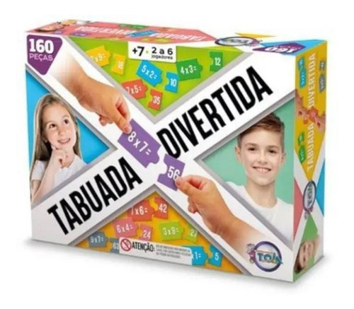 Jogo Educativo Tabuada Divertida 160 Peças !