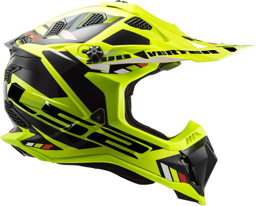 Casco Ls2 Mx700 Subverter Evo Stomp, negro y amarillo, color negro/amarillo, talla 56