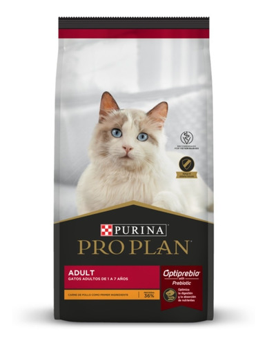 Alimento Pro Plan Optiprebio para gato adulto sabor pollo y arroz en bolsa de 3kg
