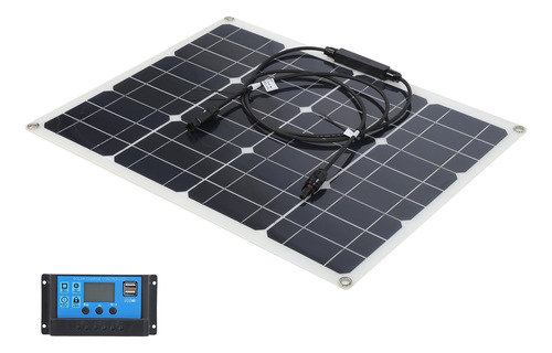 Cargador Solar Exterior De 40w Con Panel Dual Usb 12v/24v Pw