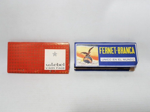 Imagen 2 de 9 de Antiguas Cajas Fósforos Fernet Branca, Cinzano Etc Mag 57561