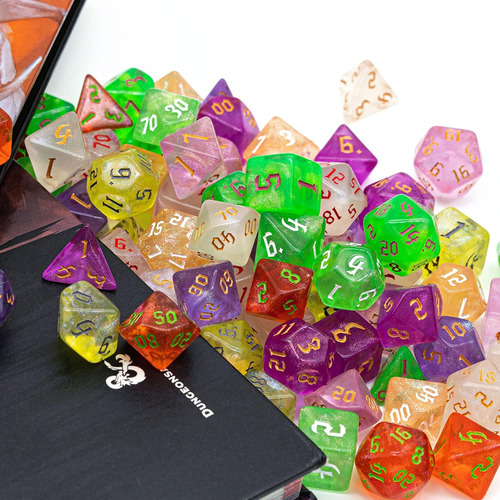 Dados Poludie , Para Juegos De Mesa De Rol, Set H , 70 Pzs