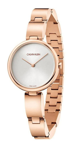 Reloj Mujer Calvin Klein K9u23646 Cuarzo Pulso Dorado En