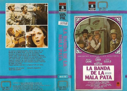 La Banda De La Mala Pata Vhs Michael Caine Diane Keaton