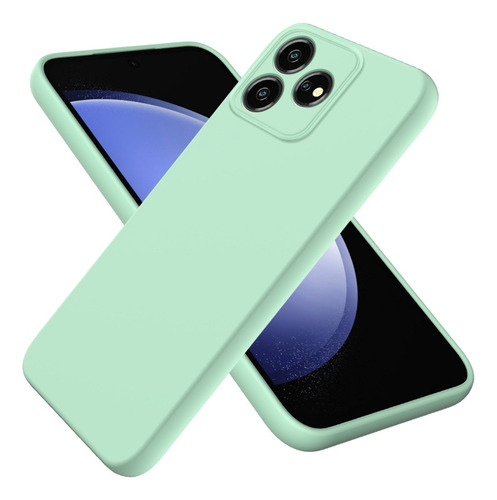 Compatible Funda De Silicona Líquida For Zte Axon 50 Lite