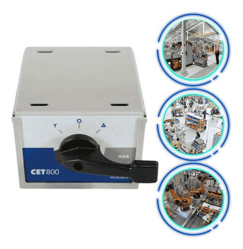 Chave De Partida Margirius Cet-840 40a Estrela Triângulo Cor Cinza