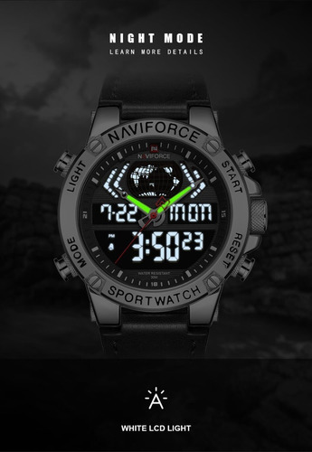 Relogio Naviforce Masculino 9164 Pulseira De Couro