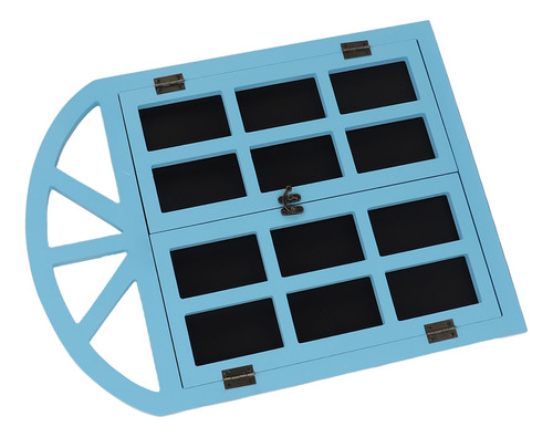 Placa De Lousa Azul Falsa Para Janela Preta Versátil