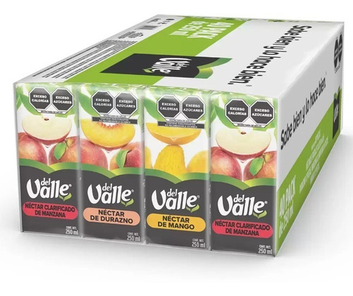 Jugo Del Valle Kids Surtido 40x200ml 4 Sabores Nutritivos