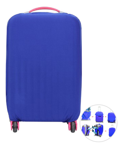 Funda De Equipaje De Viaje Elástica Azul De 18 A 20 Pulgadas