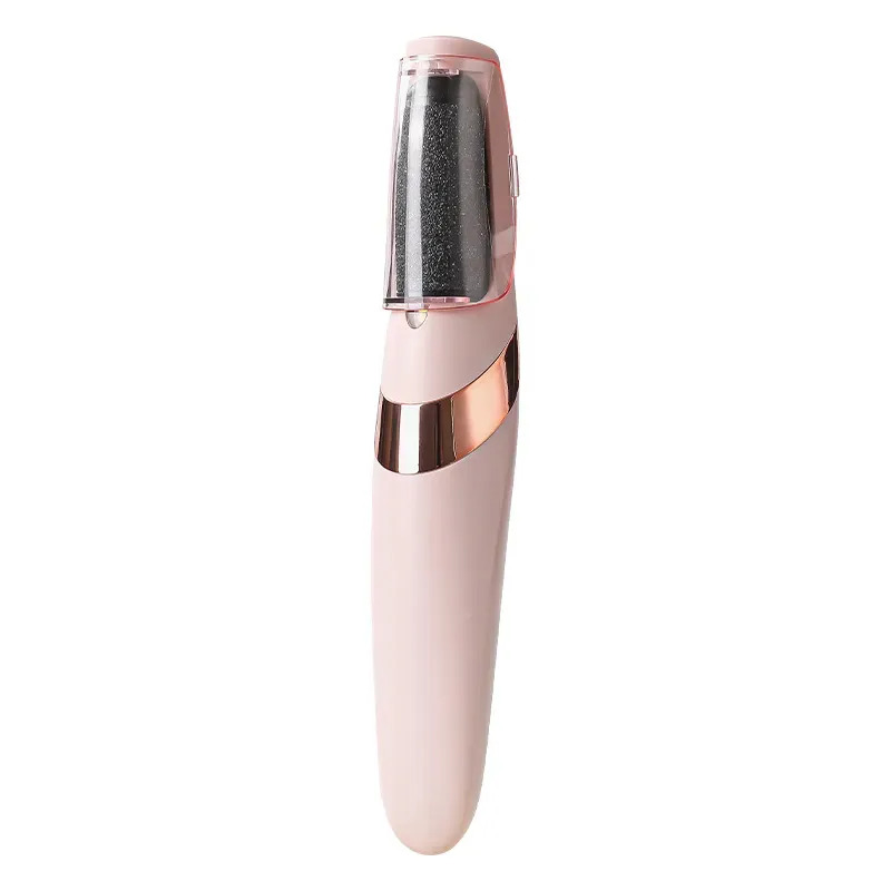 Removedor De Callos Eléctrico Smoovala, Dispositivo De Belleza Para Velocidad De Doble Pie, Led Auxiliar Ligero, Cabezas Reemplazables, Lavable, Quitar La Piel Muerta, Color Rosa