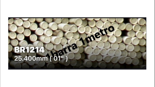 Barra Acero Maquinable Redonda. Long. 1m. 25.4mm 1in