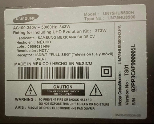 Imagen 3 de 3 de Tv Samsung Smart Tv 75 Pulgadas