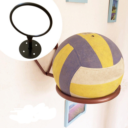 ' Soporte De Pared Deportivo, 2 Unidades, Acero, Color Negro