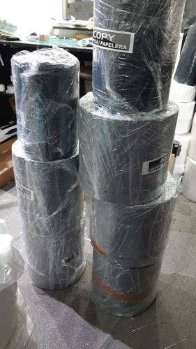 Rollo Negro Bobina Tubo Bolsa 60cm Anch. 50 Mic 20mts